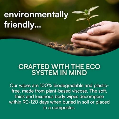 FreshWipes Antibacterial Body Wet Wipes For Adults 1 Pack (12 Wipes) - Ocean Fresh Scent - Extra Large Biodegradable - Dermatologically Tested & Suitable for Elderly or Disabled - Great for Camping — view 5