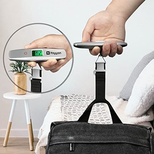 Rayyan Luggage Scale Digital Portable Suitcase Scale Hanging Scales Luggage Weighing Scale With Backlight And Tare Function 110/50Kg Capacity (Red) — view 5