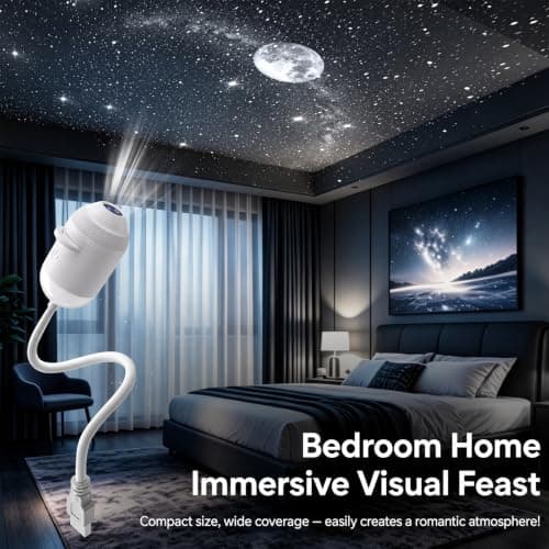 5D HD Smart Dynamic Holographic Galaxy Sky Projector Night Light (24 Films) — view 3