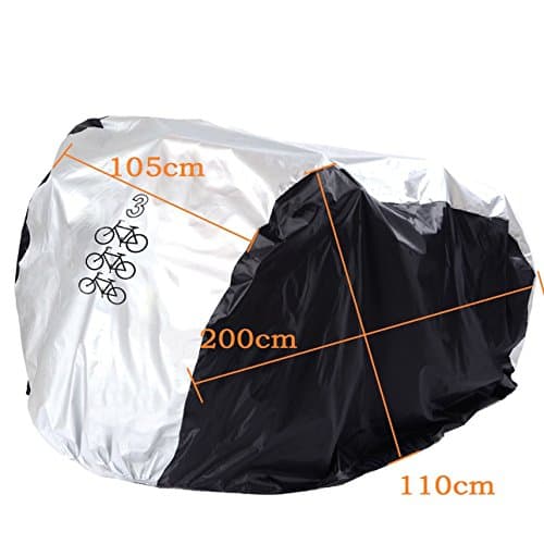 Maveek For 3 Bike Cycle Bicycle Rain Waterproof UV Protection Triple Bikes Cover All Weather Dust Resistant — view 2