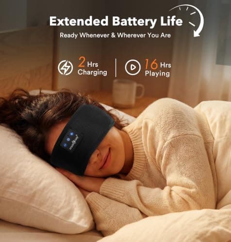 MUSICOZY Sleep Headphones Headband Cooling Headphones for Sleeping & Sport — view 5