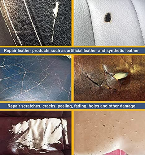 Leather, Vinyl Recoloring Repair Kit 12 Colors, Cracks, Damage Repair Agent — view 4