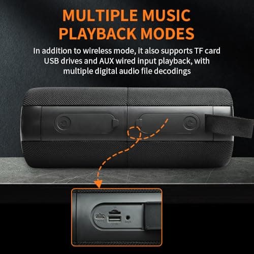 CYBORIS 2 in 1 Portable Splittable 40W Dual Bluetooth Speaker, Waterproof Split Wireless Speaker V5.3 with Deep Bass Loud Stereo Sound, 24H Playtime, True Wireless Pairing for Home, Outdoor or Travel — view 6