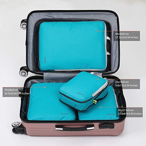 Gonex Compression Packing Cubes, 4-Piece Expandable Travel Organisers — view 2
