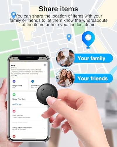 Smart Tracker Tag Item Finders - 2 Pack Smart Tag Bluetooth Key Finder Compatible with Apple Find My (IOS Only), GPS Trackers Devices for Wallets, Bike,Suitcases, Luggages, Bags, Tracking Device — view 5