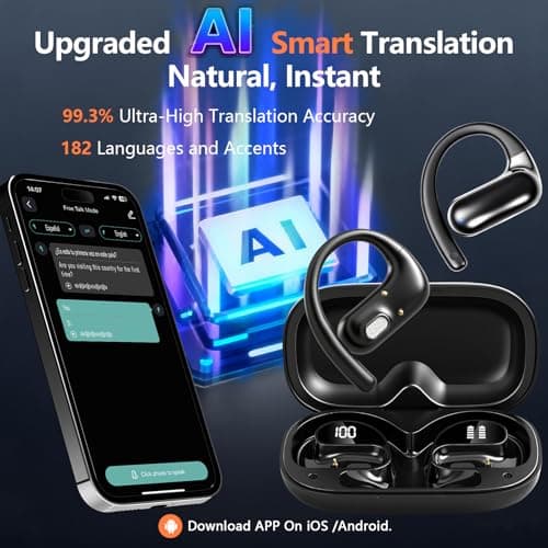 PPBP AI Real Time Translation Earbuds,182 Language Translator Earbuds — view 2