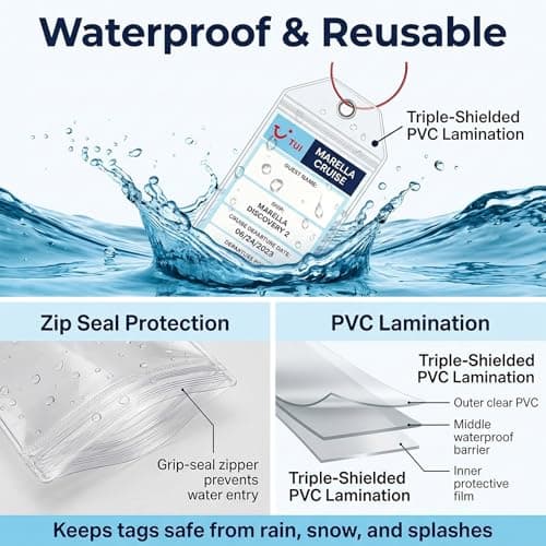Wanheart 8Pcs Luggage Tag Holders for Marella (TUI) Cruise Lines — view 6