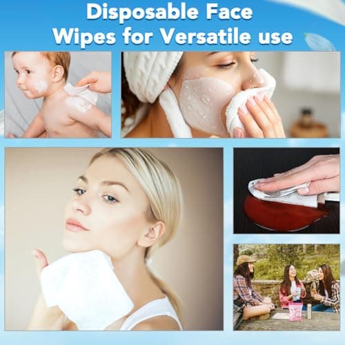 Lanjue 100PCS Disposable Face Cloths, Compressed Cotton Towels, 8.6x7.8 In — view 6