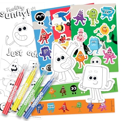 Colourblocks Sticker Activity Set, 40+ Pieces with Felt Tips, ages 3+ — view 2
