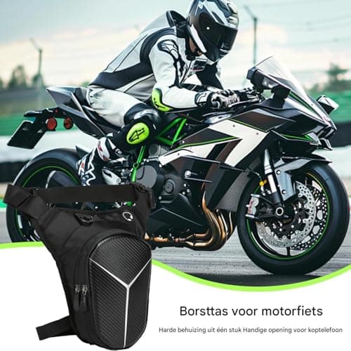 Motorcycle Leg Pocket - Waterproof Thigh Pocket with Adjustable Straps | Quick Release Storage | High Capacity PU EVA Travel Bag for Tour Commuting Outdoor Adventure Accessories — view 6