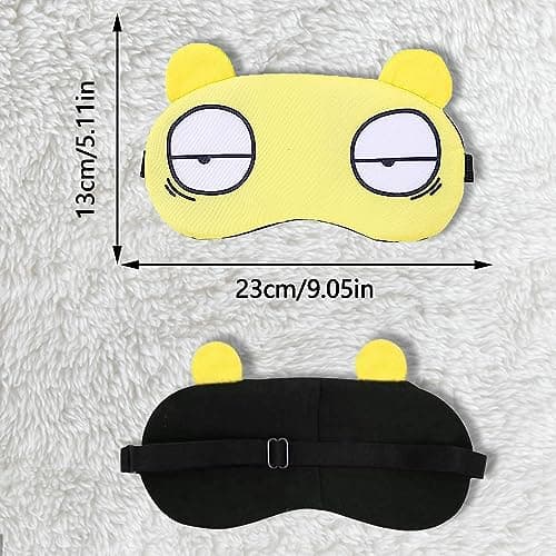 5 Pcs Kids Sleep Mask, Kids Eye Masks for Sleeping, Blackout Eye Masks for Sleeping with Adjustable Strap, Eye Cover Blindfold for Night Travel Nap Train Flight (5 Colors) — view 2