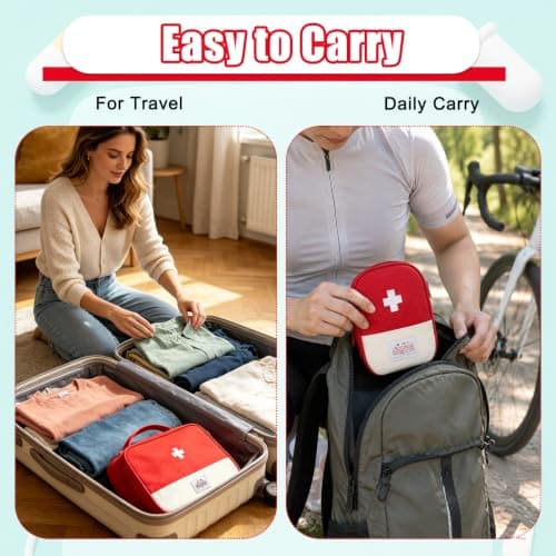 Gobiufy 2 Pcs First Aid Kit Bags Empty Medicine Bags for Travel Set — view 6