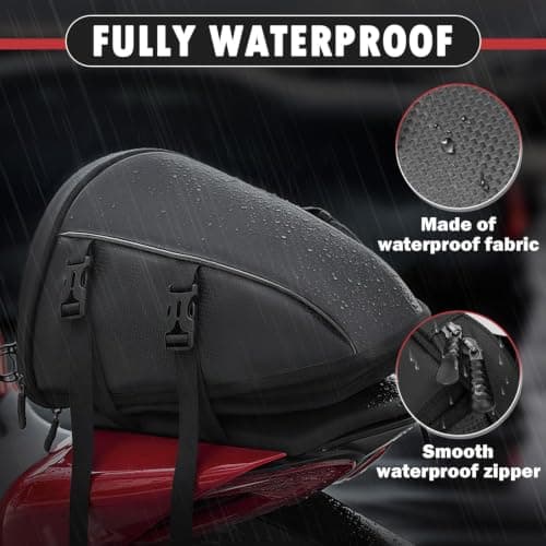 NZXRFHI Motorcycle Tail Bag for Triumph Street Twin und Street Cup, — view 3