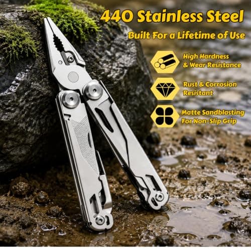 Maerd Multitool, 19in1 Stainless Steel Multi Tool Pliers with Nylon Sheath — view 3