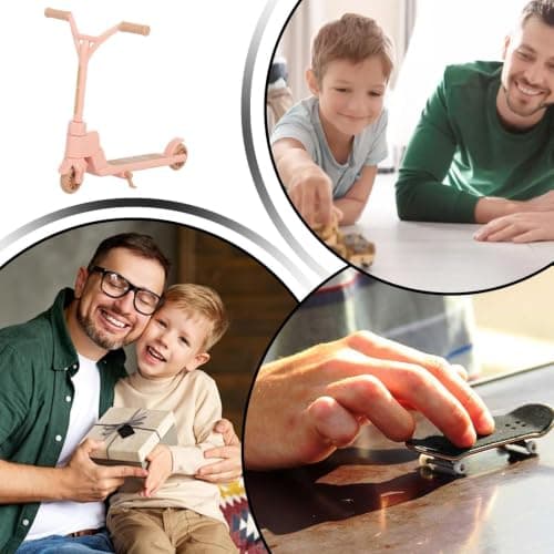 Tuxxjzm Mini Scooter Toy Two Wheel Foldable Non-Slip Gadget — view 4