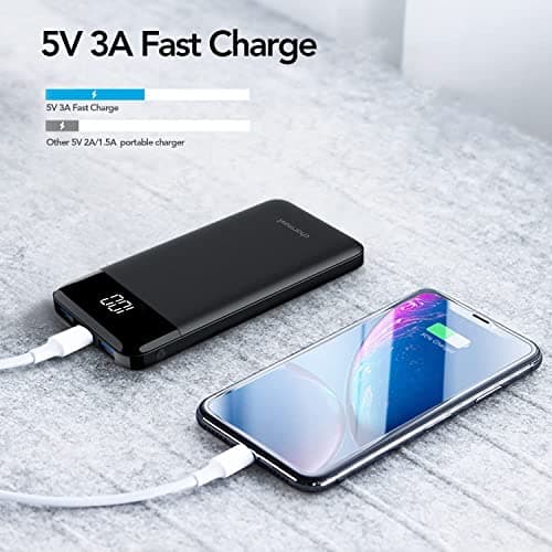 Charmast Power Bank, Ultra Slim 10400mAh Portable Charger Quick Charge — view 2