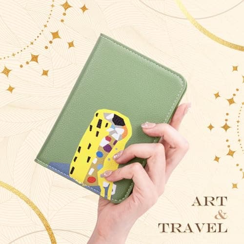 Lychii Slim Passport Holder RFID Blocking Travel Wallet - PU Leather Protector Case for Quick TSA Access, Secure Boarding Passes & ID Cards for Men Women International Travel — view 3