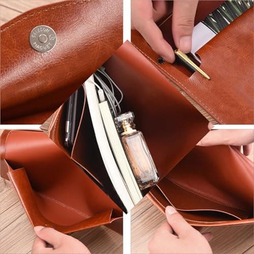 2Pcs Leather Travel Document Holder, A4 & A5 Travel Document Organizer, Stylish and Functional Document Storage for Business Meetings, University Lectures, Personal Events — view 3