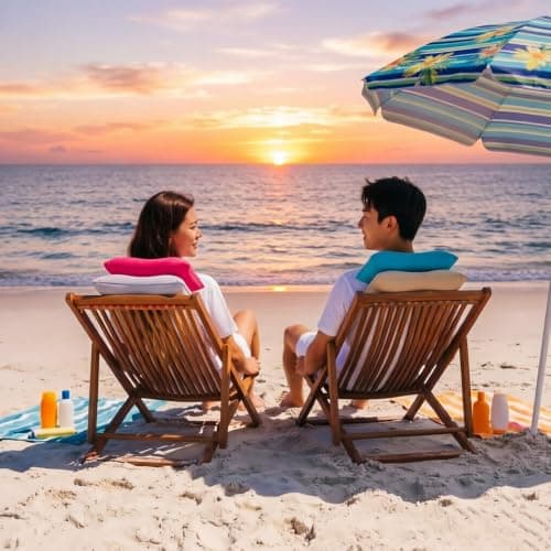 5 Pack Inflatable Sunbed Pillow for Sun Loungers, 34x22CM, Soft Surface — view 6