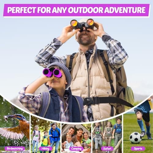 Binoculars for Kids, Kids Binoculars toys for 3 4 5 6 7 8 Years Boys and Girls, Set with Magnifying Glass & Compass - Birthday Gifts Outdoor Toy for Kid Ages 3-8 Toddler Camping — view 6