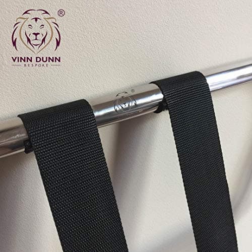 VINN DUNN Folding Luggage Rack Suitcase Stand,nylon webbing strap,Chrome Stainless Steel — view 4