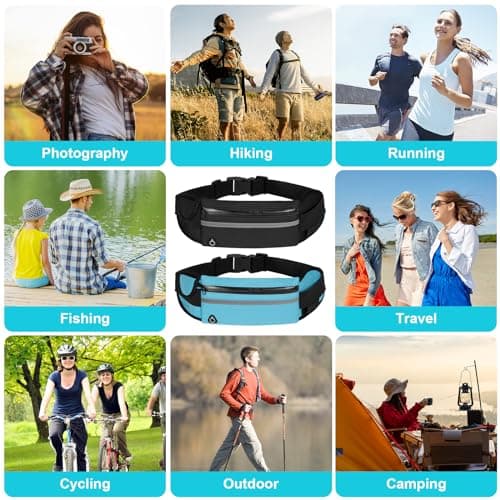 2 Pack Adjustable Running Belts for Women Men Suitable for All Phones — view 5