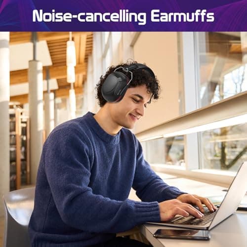 Zocipro SNR 34dB Noise Cancelling Headphones for Work Adjustable Noise Cancelling and Hearing Protection for Studying Mowing Shooting Airplane — view 6
