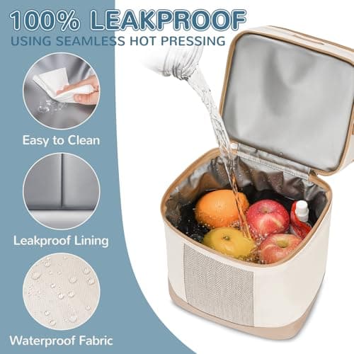 Mancro Double Layer Breastmilk Cooler Bag Fits 6 Bottles Breast Pump — view 3