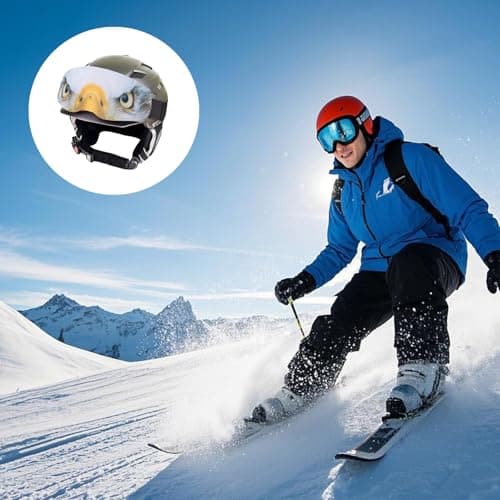 JLEivvi 1 Pack Ski Goggle Cover Sleeve Universal Snowboard Goggles Cover for Ski Lovers(Eagle) — view 5