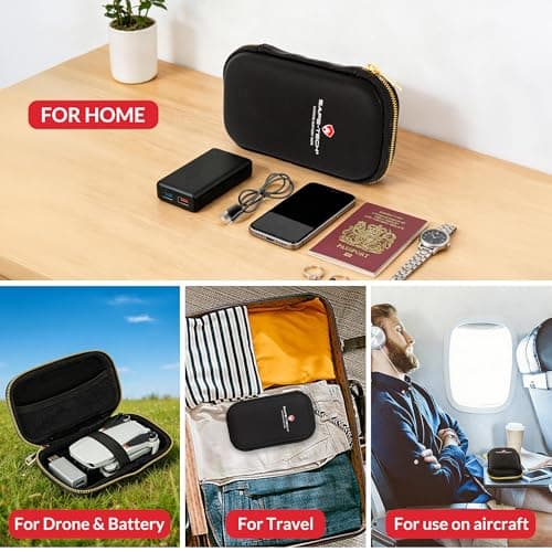 SAFE TECH UL94 Tested Fireproof Powerbank Case, Fireproof Travel Pouch — view 5