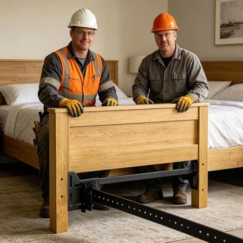 Headboard Bed Brackets, Furniture Frame Adapter, Metal Mount Kit, Heavy Duty Hardware Set, for Wall Sleep Cave Footboard Install Upgrade Base Conversion Secure Support Travel Home Dorm 600g — view 3