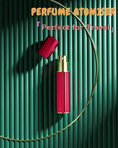 VVGAOGES Perfume Atomiser,Refillable Empty Perfume Spray,Portable Perfume Dispenser,Mini Perfume Bottles Empty for Travel 5ml(Gold) — view 4