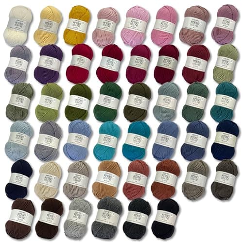 Frida's Wollhaus Drops 50 g Merino Extra Fine Mulesing-Free Washable Crochet Knitting 46 Colours (Plain Colour 32 | Dark Pink) — view 3