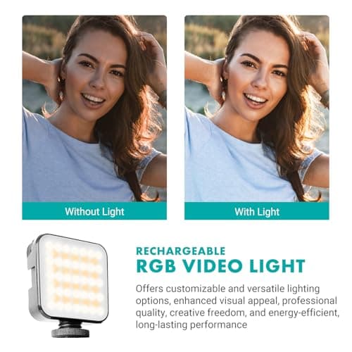 Movo iVlogger-PRO Vlogging Kit for iPhone/Android - YouTube Starter Kit for Content Creators - Accessories: Phone Tripod, Phone Mount, RGB Light and VXR10 Shotgun Mic (iVlogger-PRO-Wireless) — view 4