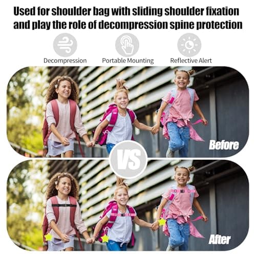 4 Pack Adjustable Backpack Chest Strap, Quick Release Sternum Hiking School — view 4