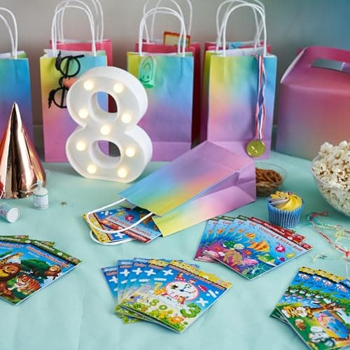 THE TWIDDLERS 24 Mini Colouring Books for Party Bags with Stickers, A6 Size - Multipack Kids Party Bag Fillers and Favours, Ideal for School Classrooms, Travel, Birthdays, Weddings, Restaurants — view 2