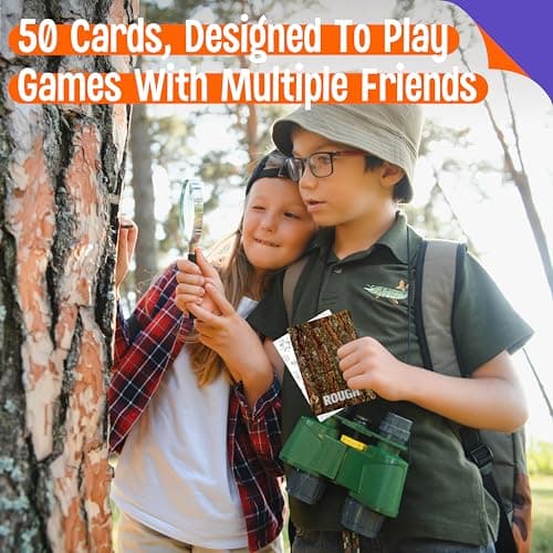 Seek and Find Scavenger Hunt Card Game, 50 Seek and Find Cards, Funny Games for Family, Toddlers, Kids, Adults-Outside, Yard, Camping Activities — view 4