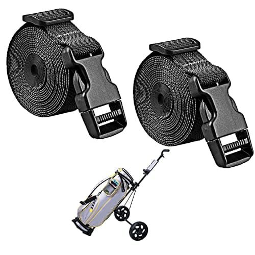 Golf Trolley Cart Bag Straps Webbing Fastener Belt Repalcement & Quick Release Buckle Sleeping Bag Strap - Adjustable & Durable Luggage Suitcase Bag Straps Christmas Tree Straps for Storage