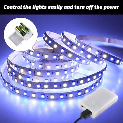 Eophmi USB Battery Pack for Led Lights,1pcs 3X1.5V AA Battery Case,Batteries Case Box with USB Port for 4.5V Led Lights, String Light, Fairy Light, DIY Decorations — view 4