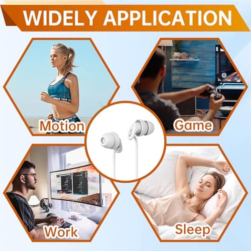 Sleep Earbuds, Soft Lightweight Wired Noise Cancelling Small Canal — view 6