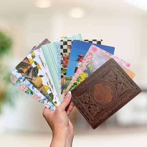 E-Reader Cardstock Paper Inserts for Clear Case | 12 pk 4.88 x 6.73” inches Paper White 11th Generation 6.8" Screen Compatible Put Behind Case Colorful Floral Designs Change Out (1857 Design Mix 3) — view 4
