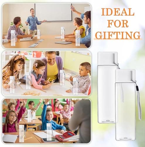 20Pcs Plastic Water Bottle Bulk 450ml, Reusable Leak Proof Drink Bottles — view 3