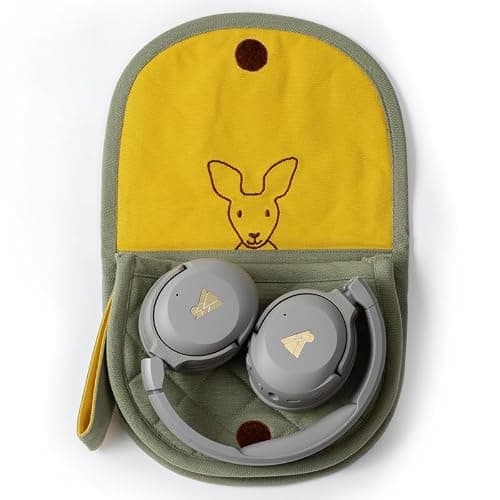 POGS Travel Pouch | The Kangaroo | Perfect fit headphones | 100% organic fairtrade cotton | Protection case for headphones — view 6