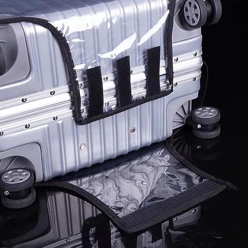 DDGAO Clear PVC Suitcase Cover Protectors20 24 28 30 Inch Luggage Cover for Wheeled Suitcase … (28inch) — view 3