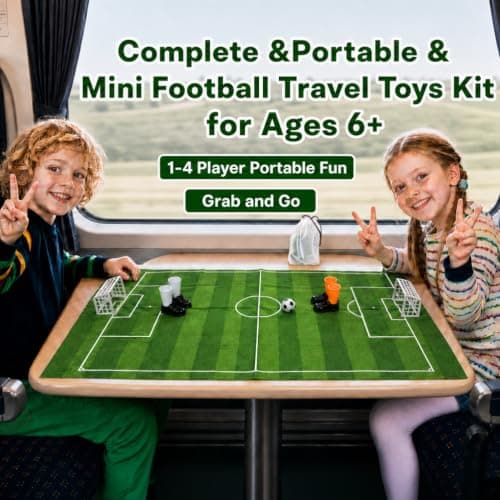 Techspace Finger Mini Football Game, Football Gift for Boys, Party Bag Fillers, Mini Travel Game, Brings People Together, Family Board Games, for 1-4 Players, Ages 6+ — view 5