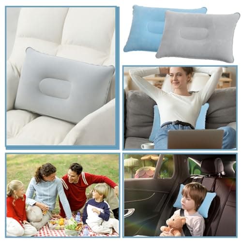 Inflatable Neck Pillows for Camping 2pcs Portable Small Air Pillow — view 6