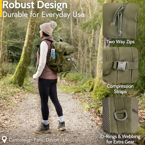Trail Tactical Backpack, 30L, Green — view 5
