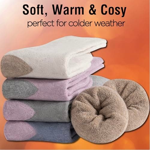 The Essentials Wardrobe 5PK Ladies Thermal Socks - UK 4-8/EU 37-42- Assorted — view 2