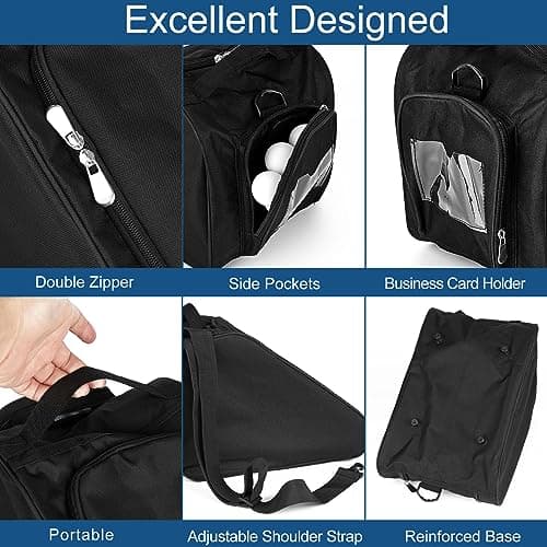 Premium Walking Boot Bag, Waterproof Hiking Boot Shoe Bag (Black) — view 5