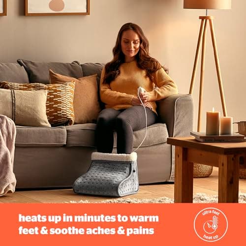 Silentnight Electric Foot Warmer, Grey — view 2